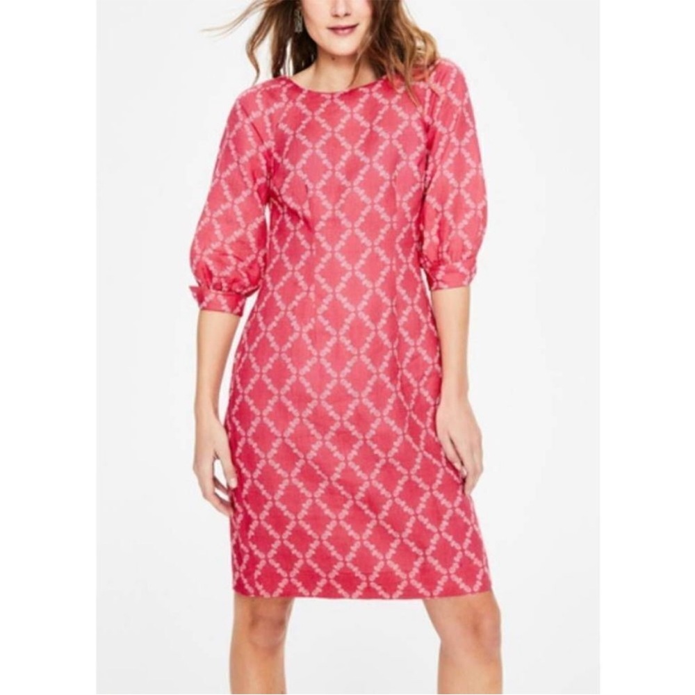 Boden Kate Pineapple Print Dress 100% linen size women’s 6, preppy